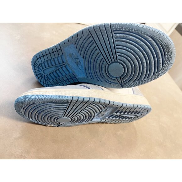 Nike Air Jordan 1 High University Blue Leather Hightop Sneakers Sz 8 - Picture 10 of 10